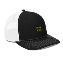 Load image into Gallery viewer, Black on Black Ryan Weiss 20 Trucker Hat