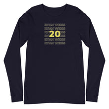 Load image into Gallery viewer, Repeat Ryan 20 Weiss Unisex Long Sleeve Tee