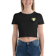 Load image into Gallery viewer, Ryan Weiss Baseball Heart Women’s Crop Tee