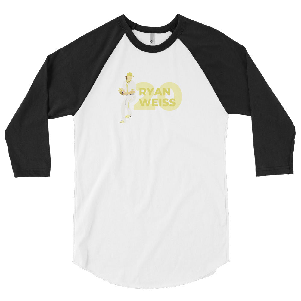 Ryan Weiss 20 Graphic Baseball 3/4 Tee