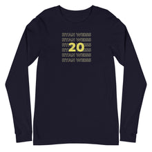 Load image into Gallery viewer, Repeat Ryan 20 Weiss Unisex Long Sleeve Tee
